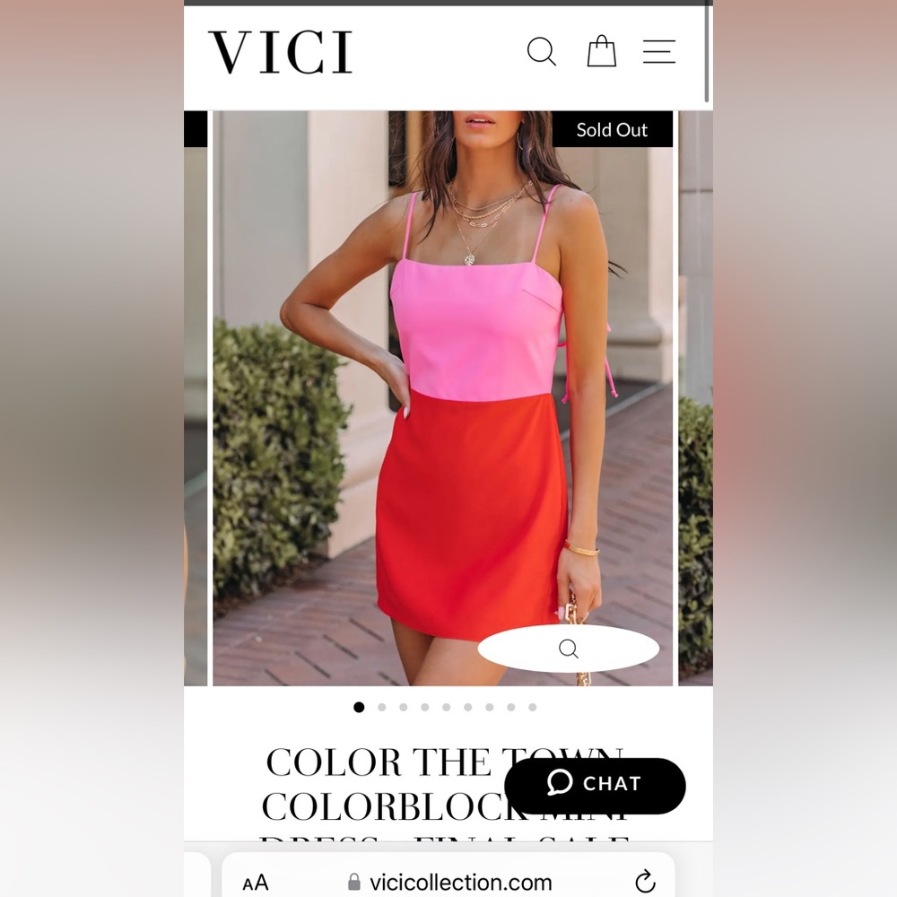Color block mini VICI Dolls Collection NWT